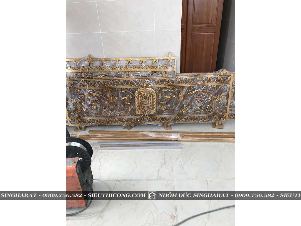 dự án lan can nhôm đúc nhà cô bình tại bình chánh hcm