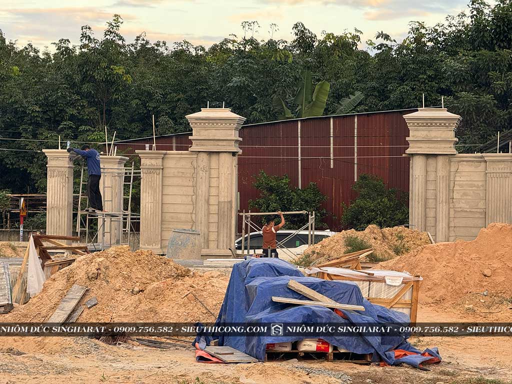 thi công thực tế công trình nhà chị thảo tây ninh