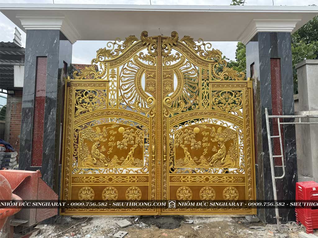 kết quả dự án cổng nhôm đúc long an