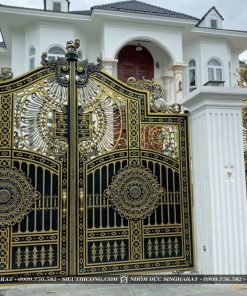 Công trình thực tế Cổng Nhôm Đúc Đông Sơn Hoàng Tại Singharat