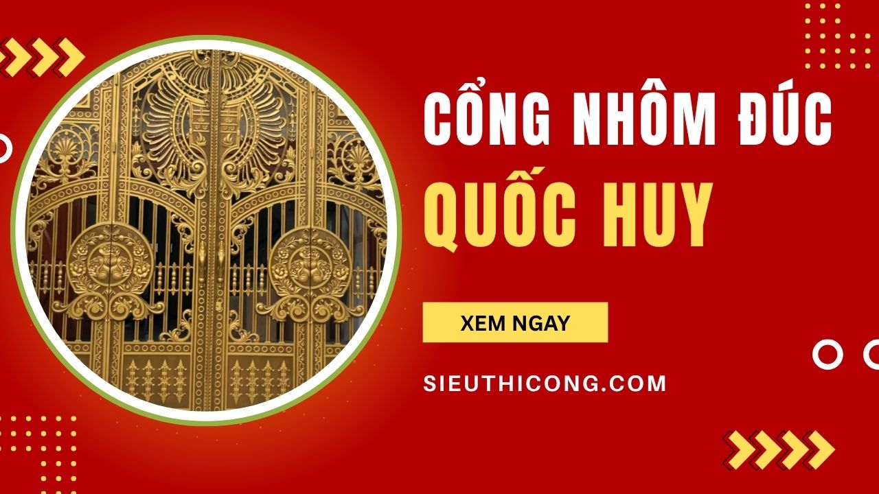 cổng nhôm đúc biểu tượng quốc huy