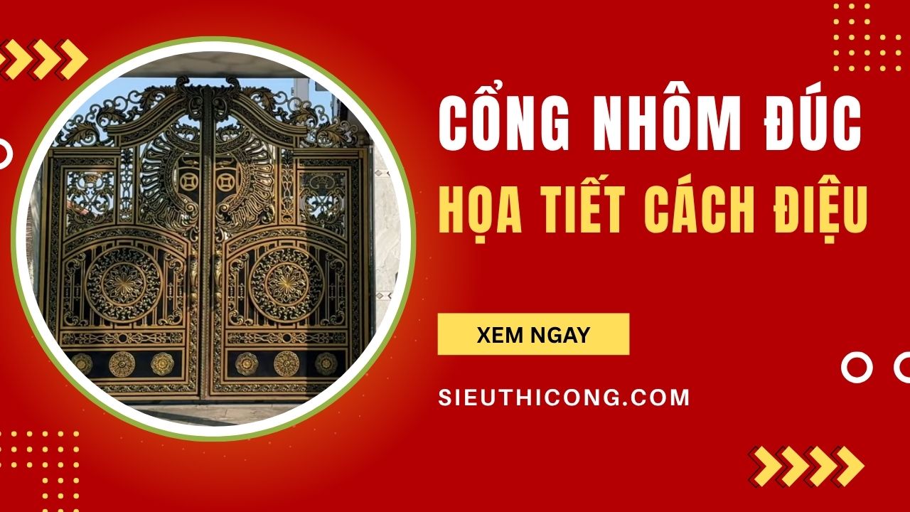 cổng họa tiết cách điệu