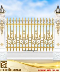 Mẫu hàng rào nhôm đúc cách điệu hr03 thịnh hành tại sieuthicong Singharat