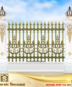 mẫu hàng rào nhôm đúc đan mây hr07 bền đẹp tại sieuthicong singharat