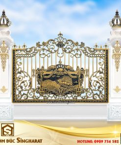 mẫu hàng rào nhôm đúc phù điêu hr12 tranh phong cảnh thuận buồm xuôi gió tại sieuthicong singharat