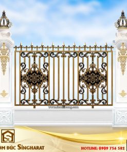 mẫu hàng rào nhôm đúc phù điêu hr19 đẹp thời thượng tại singharat