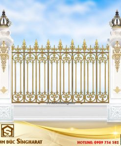 Mẫu hàng rào nhôm đúc song dọc HR02 tại Singharat