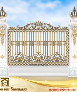 mẫu hàng rào nhôm đúc tối giản hr14 bền đẹp tiết kiệm chi phí tại singharat