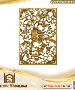 Bông gió nhôm đúc BGN37 - Tranh Mẫu Đơn Thẻ Ấn Singharat
