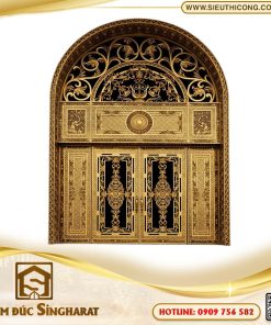 Cửa đi nhôm đúc CDN01 - 2 Cánh Uốn Vòm Singharat