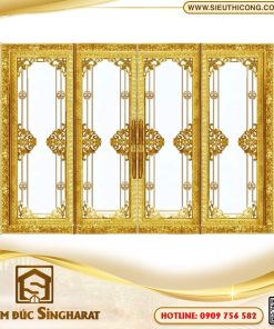 Cửa đi nhôm đúc CDN04 - 4 Cánh Mạ Vàng Singharat