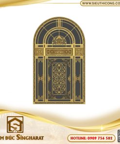 Cửa đi nhôm đúc CDN08 - 1 Cánh Vòm Ban Công Singharat