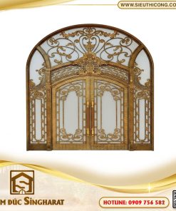 Cửa đi nhôm đúc CDN10 - Vòm Kính Đại Sảnh Singharat