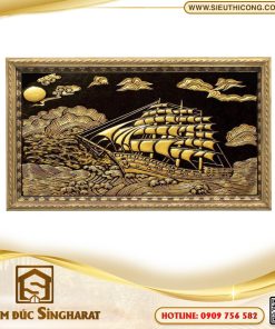 Tranh nhôm đúc TND15 - Thuận Buồm Vượt Sóng Singharat