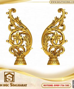 Trụ cầu thang nhôm đúc TCT09 - Con Tiện Hoa Lá Tây Singharat