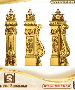Trụ cầu thang nhôm đúc TCT10 - Đề Ba Tay Vịn Tai Voi Singharat