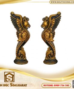 Trụ cầu thang nhôm đúc TCT20 - Đề Ba Sư Tử Có Cánh Singharat