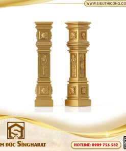 Trụ cầu thang nhôm đúc TCT24 - Vuông Hoa Hướng Dương Singharat