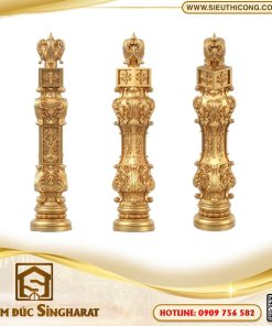 Trụ cầu thang nhôm đúc TCT26 - Đề Ba Chóp Vương Miện 3D Singharat