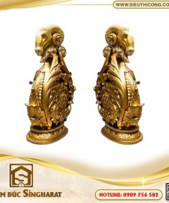Trụ cầu thang nhôm đúc TCT27 - Đề Ba Linh Vật Đầu Dê Singharat